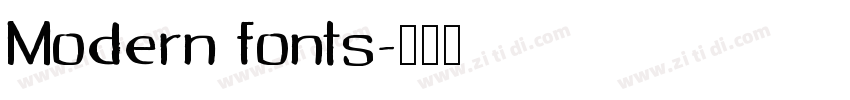 Modern fonts字体转换